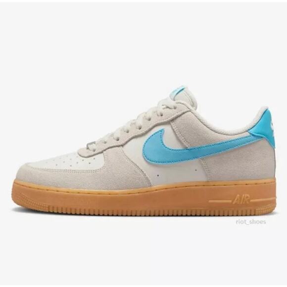 Nike Air Force 1 '07 LV8 'Phantom/Baltic Blue-Gum Men’s Size 12 / FQ8714-003 - Picture 1 of 10